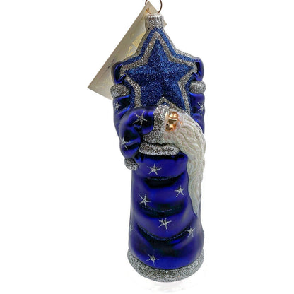 Patricia Breen Ornament Topping the Tannenbaum Blue Stars Christmas Tree Decor