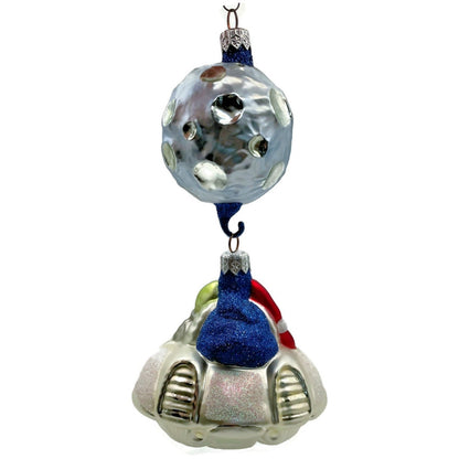 Patricia Breen Christmas in the Cosmos Santa Claus Alien Christmas Tree Ornament