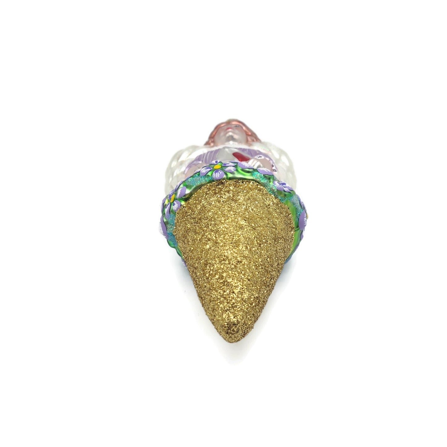 Patricia Breen Angel Nosegay Glittered Cone Spring Christmas Tree Ornament