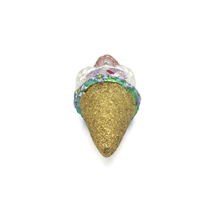 Patricia Breen Angel Nosegay Glittered Cone Spring Christmas Tree Ornament