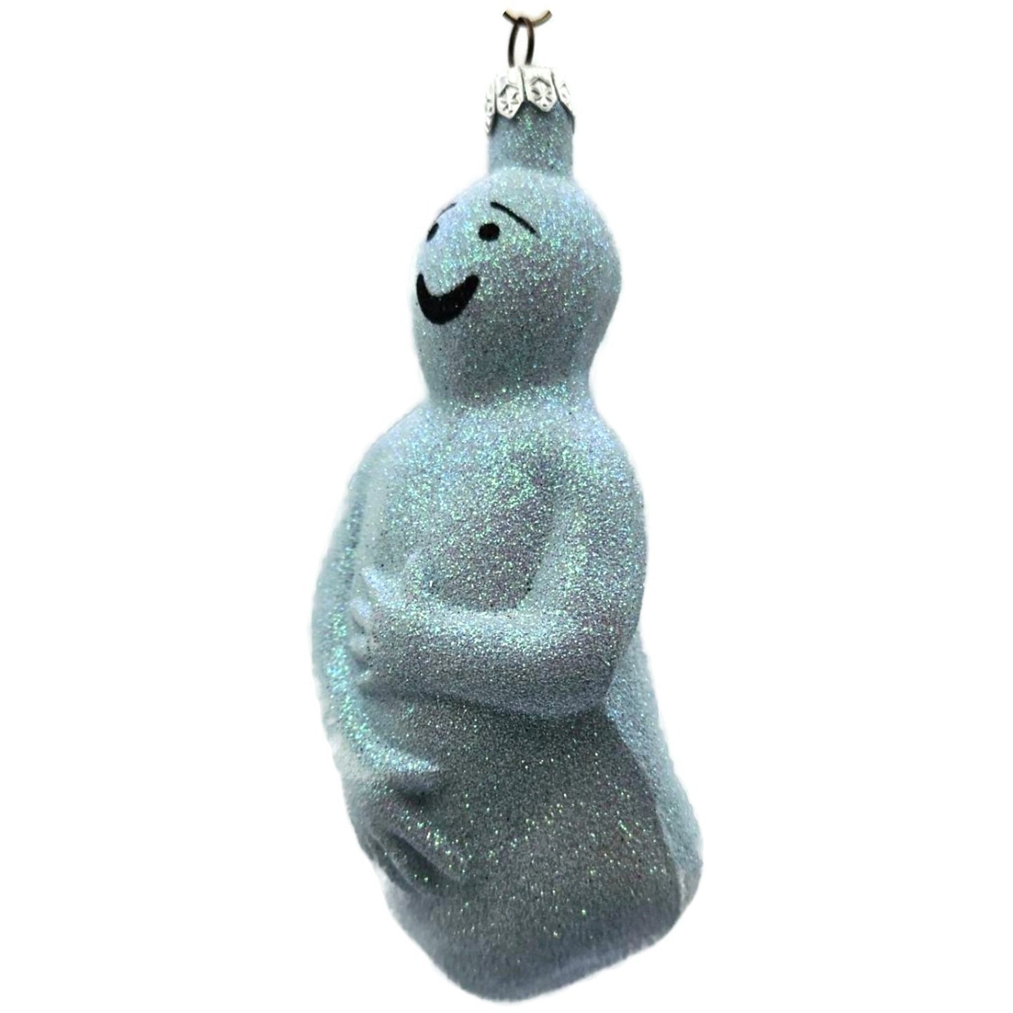 Patricia Breen Oscar Blue Ghost Glittered Halloween Christmas Tree Ornament