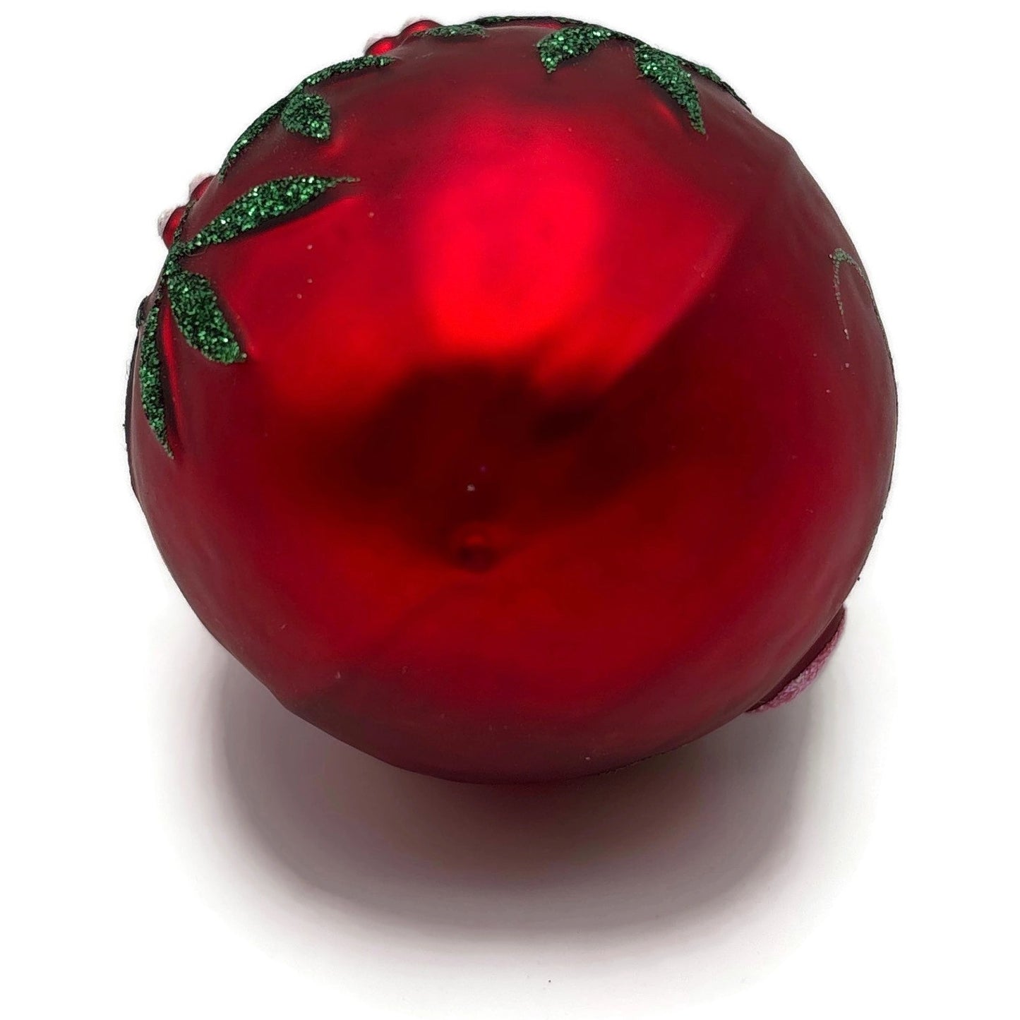 Patricia Breen Mistletoe Egg Shiny Red Green Heart Christmas Tree Ornament