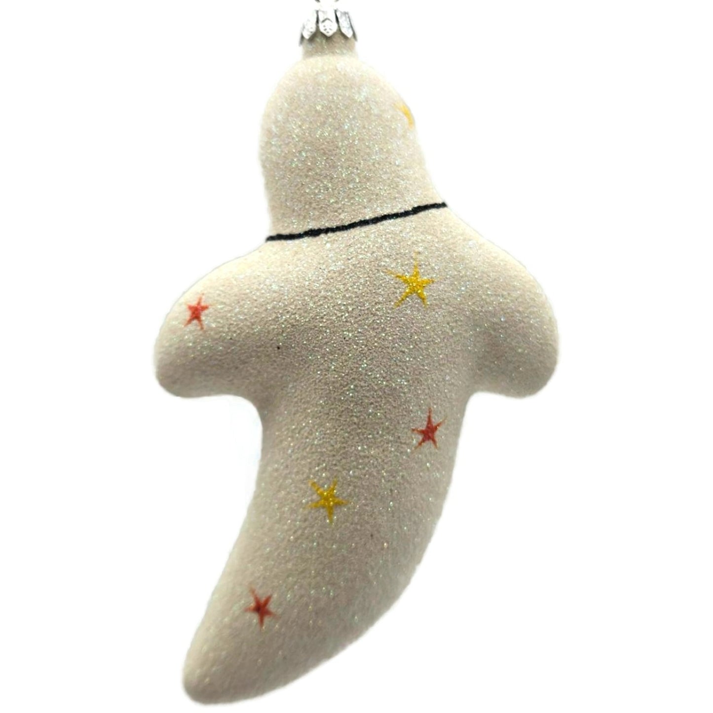 Patricia Breen Very Grand Ghost Pearl White Pumpkin Stars Halloween Ornament