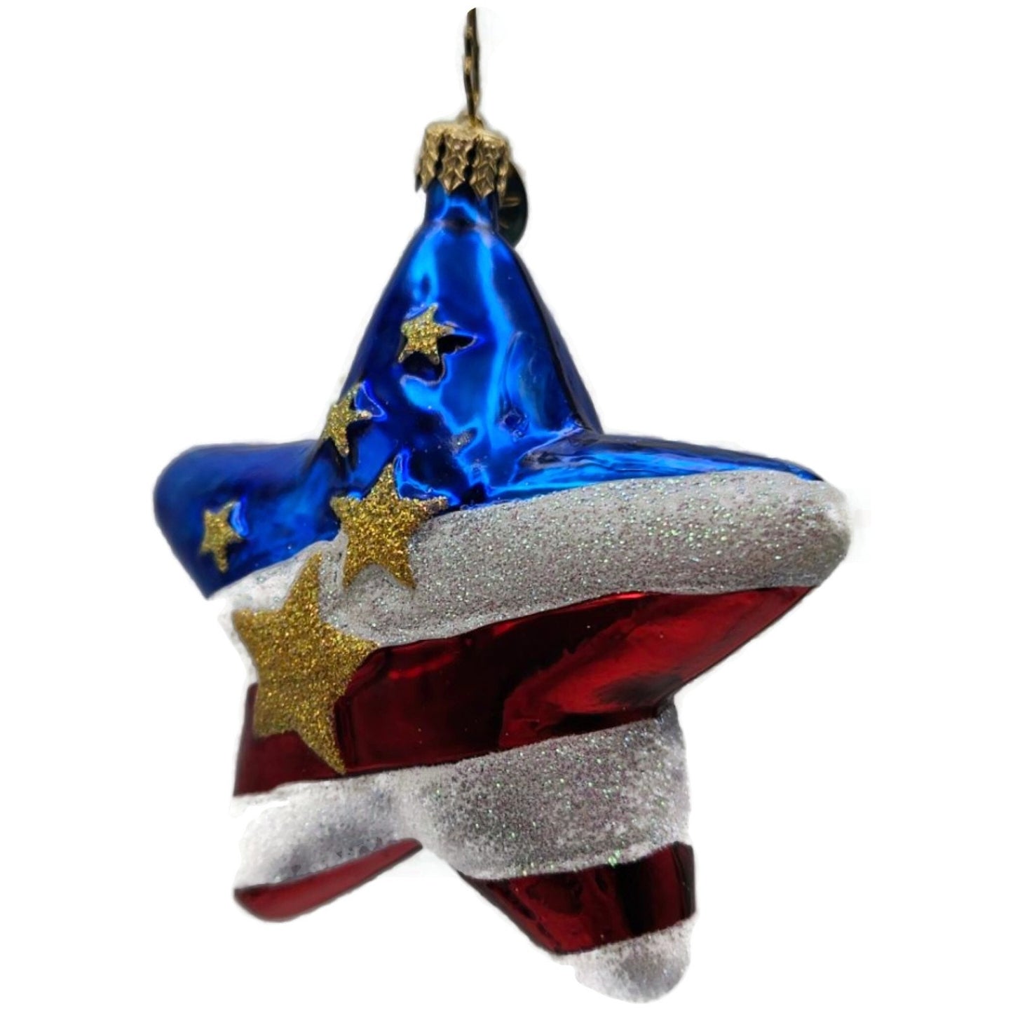 Christopher Radko Freedom Star Patriotic Memorial Christmas Ornament 01-0928-0