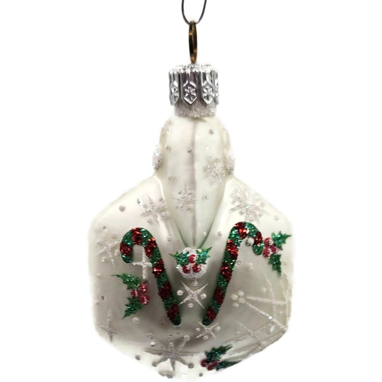 Patricia Breen Snowflake Noel Santa Claus Candy Canes Christmas Tree Ornament