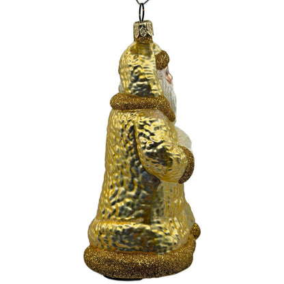 Patricia Breen Lost And Found Gold Santa Claus Lamb Christmas Ornament 2022