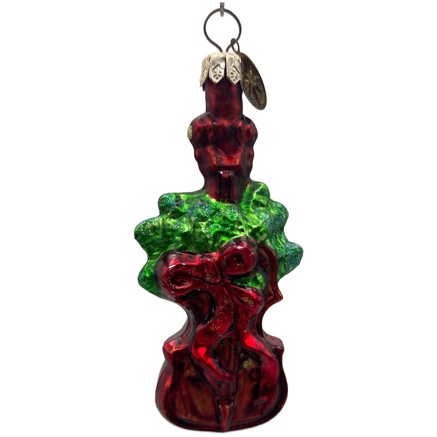 Christopher Radko Holiday Violin Gem Red Christmas Tree Ornament 00-517-0