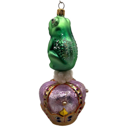 Christopher Radko Just A Kiss Away Frog Prince Christmas Tree Ornament 95-228-0