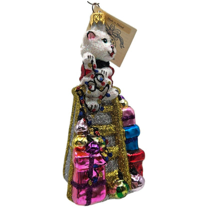 Larry Fraga Waiting For The Tree Glitter Series Gifts Christmas Tree Ornament