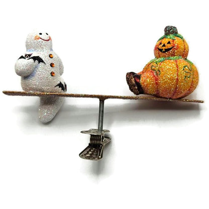 Patricia Breen Halloween All Things Being Equal Pumpkinman Ghost Ornament