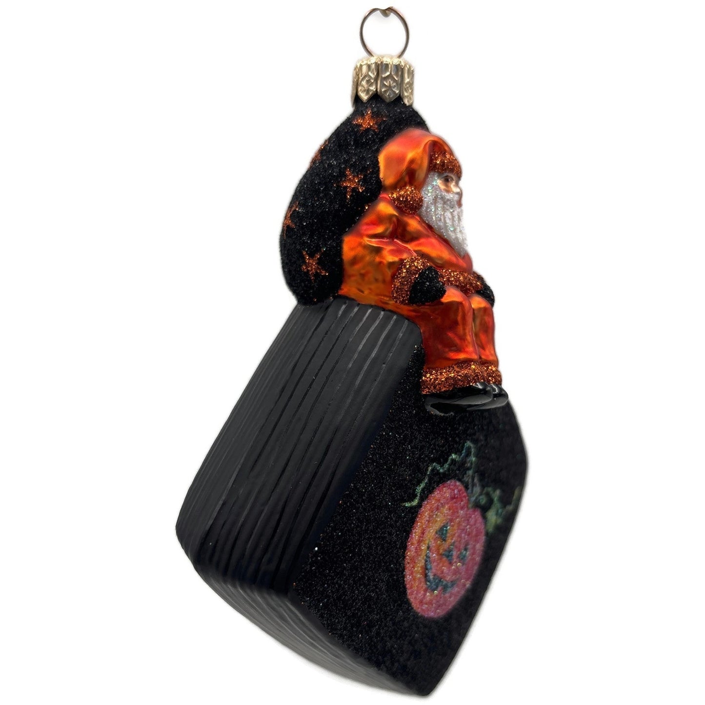 Patricia Breen Postcards From Portland Happy Halloween Stars Black Ornament CATZ