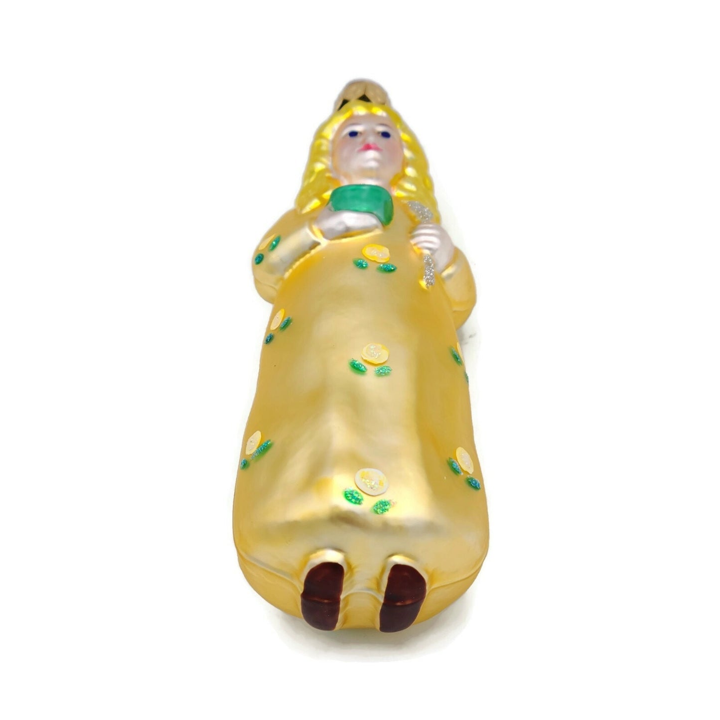 Patricia Breen Goldilocks Yellow Roses Flowers Christmas Holiday Tree Ornament