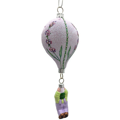 Patricia Breen Miniature Balloon Boy Lavender Floral Christmas Holiday Ornament
