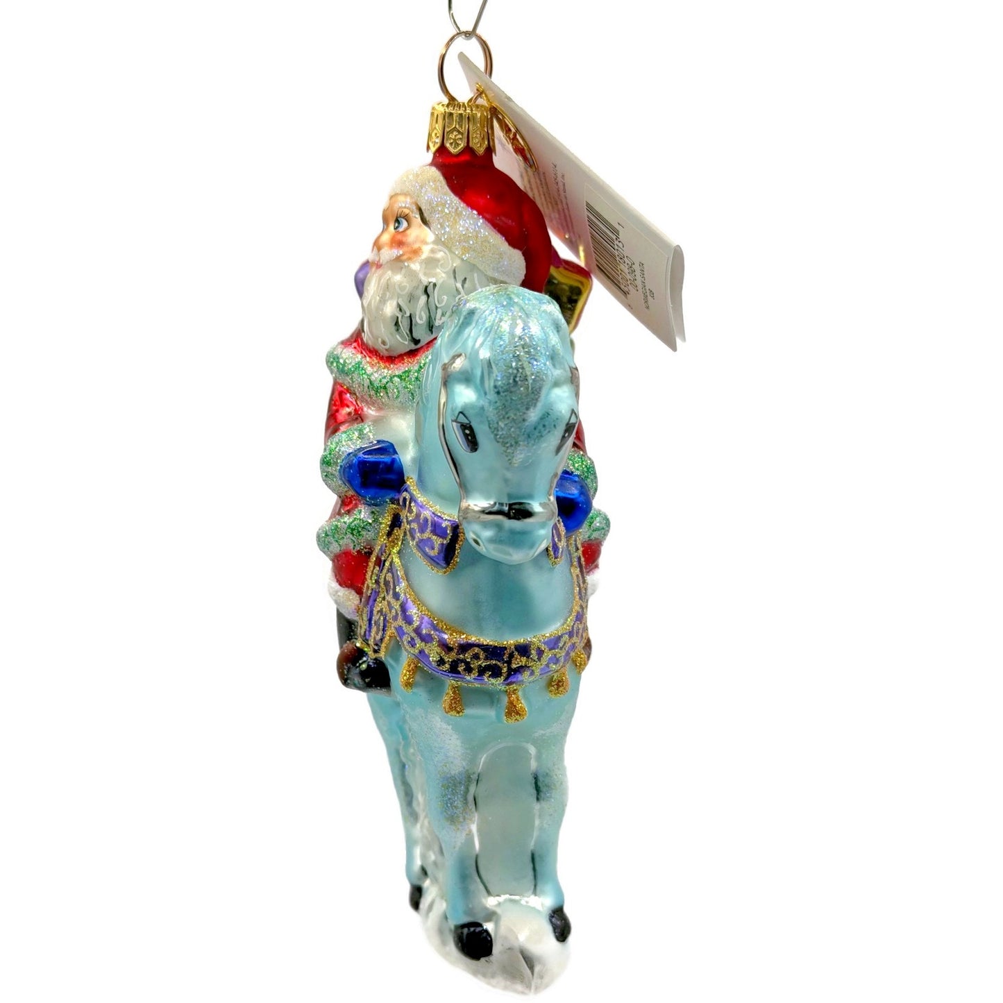 Christopher Radko Norwegian Santa Riding a Horse Christmas Ornament 00-098-0
