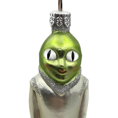 Patricia Breen Walk on the Moon Alien Matte Suit Shoes Space Christmas Ornament