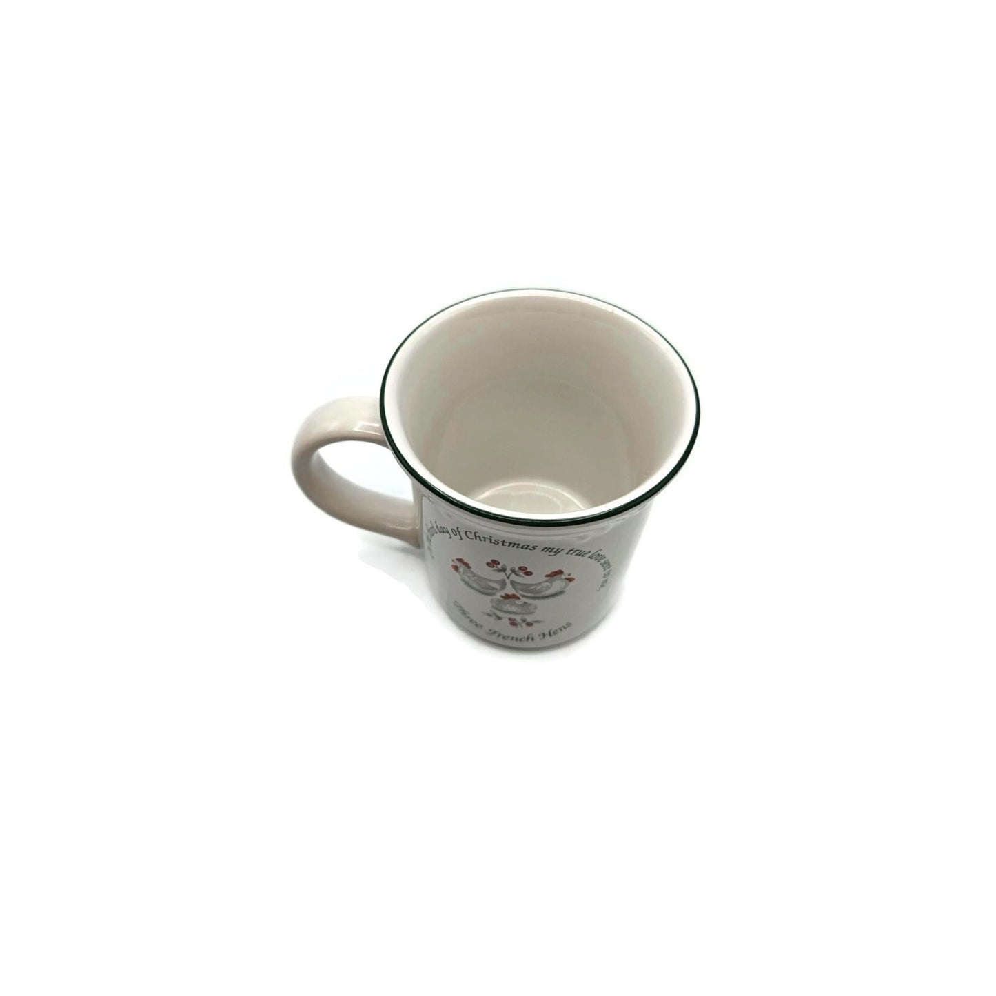 Pfaltzgraff Winterberry Three French Hens Coffee Tea Cup 12 Days of Christmas