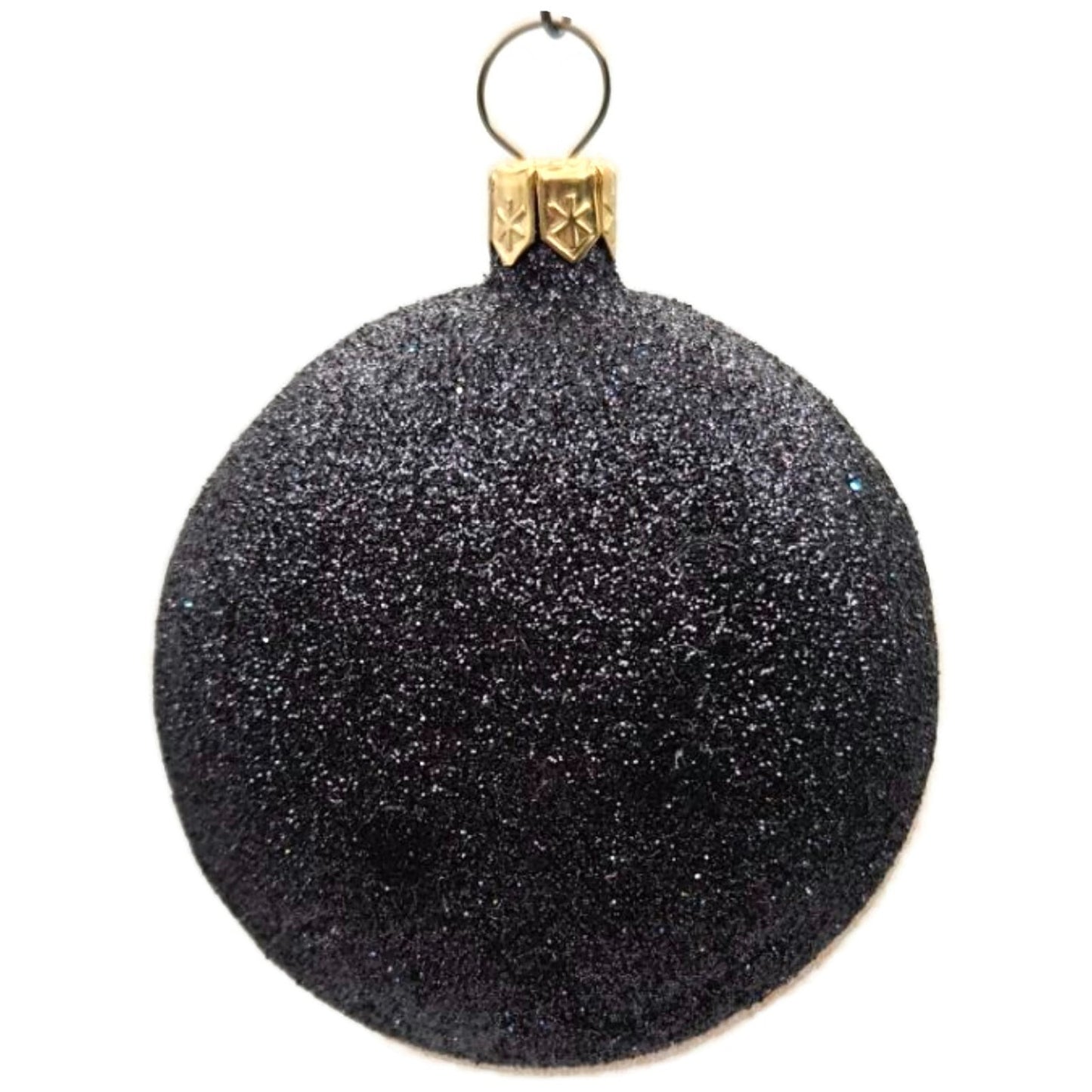 Patricia Breen Dracula Medallion Black Purple Tie Glass Halloween Ornament 2413