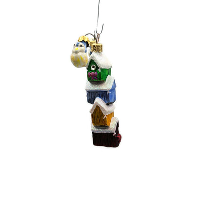 Christopher Radko Mobile Birdhouse Tweets Blue Birds Christmas Tree Ornament