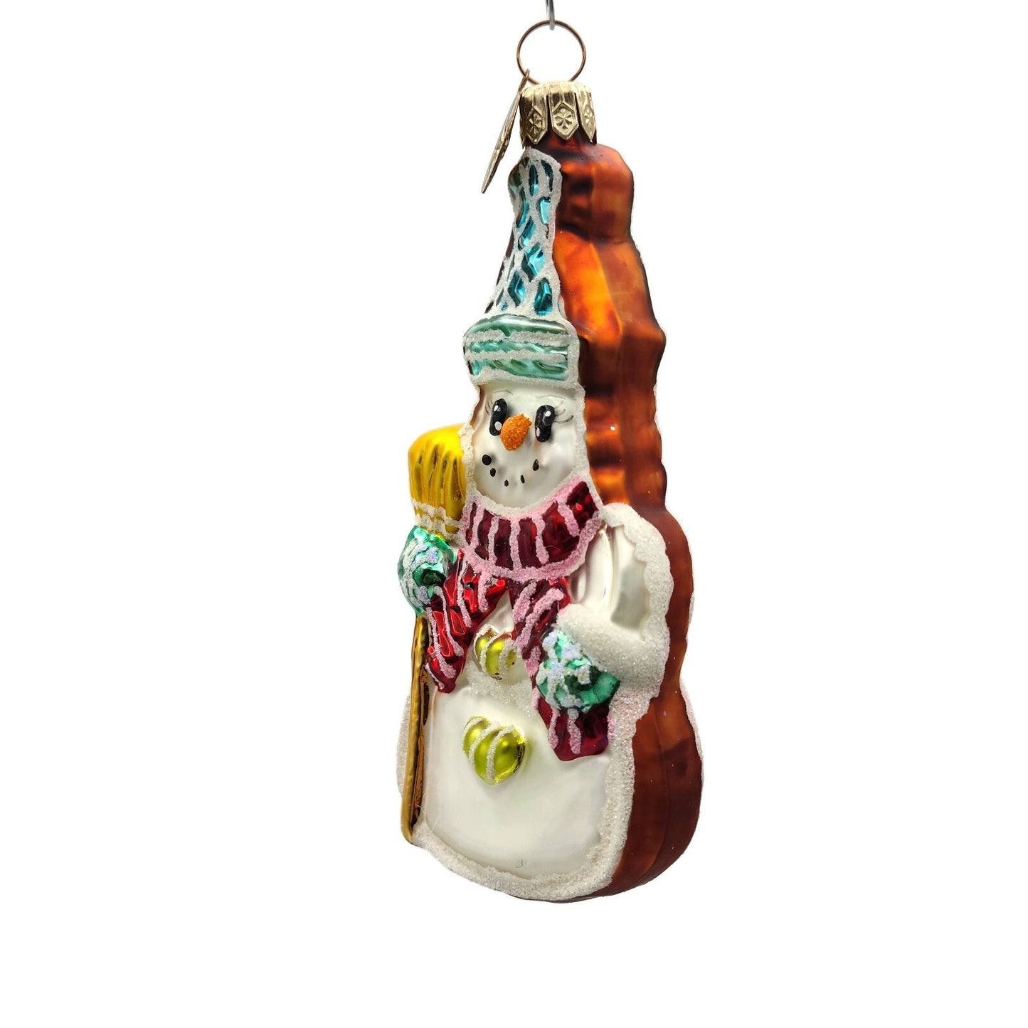 Christopher Radko Cookie Cut Frosty Gem Snowman Christmas Tree Ornament 0107800
