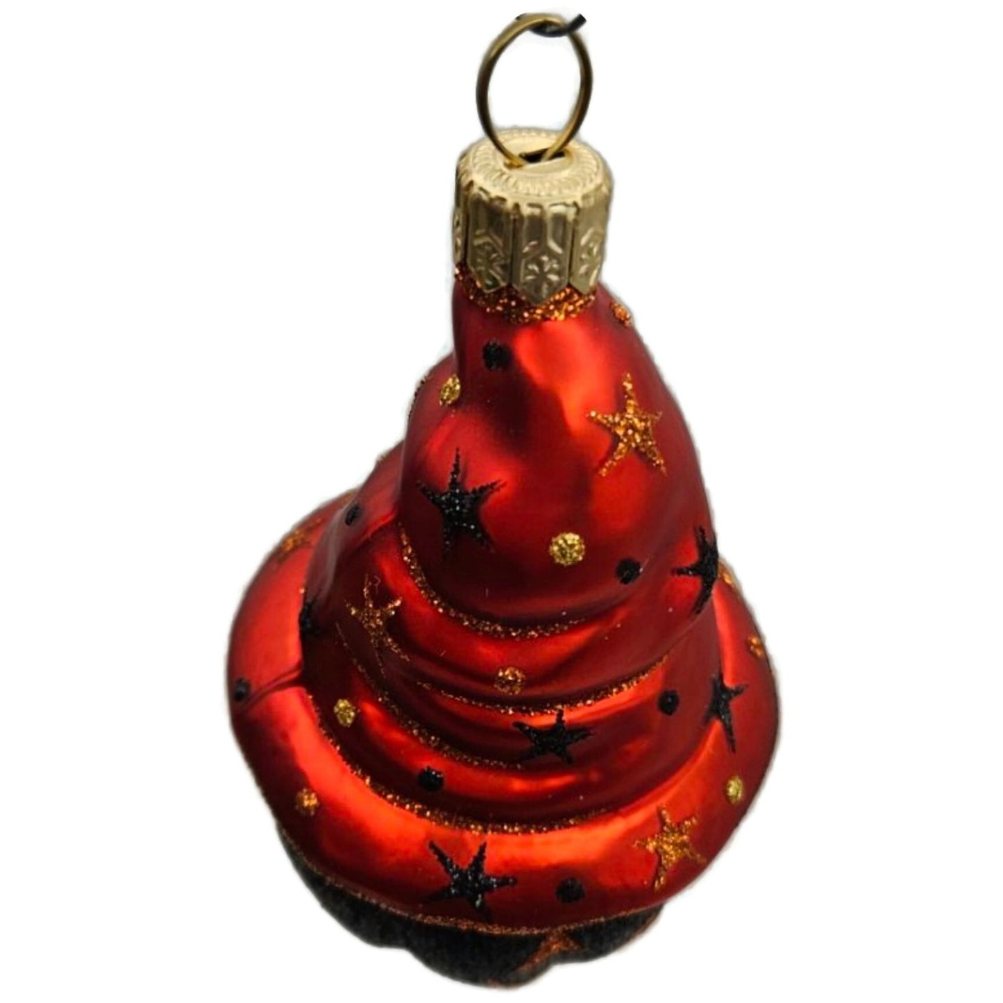 Patricia Breen Bewitched Pumpkin Black Orange Stars Halloween Christmas Ornament