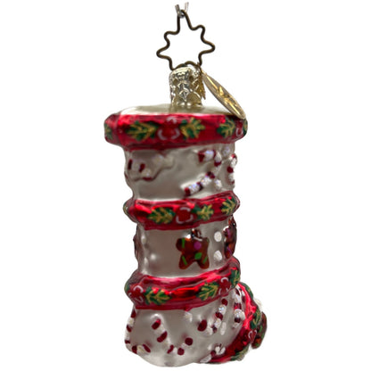Christopher Radko Cookies 'N' Canes Stocking Christmas Tree Ornament 01-0015-0