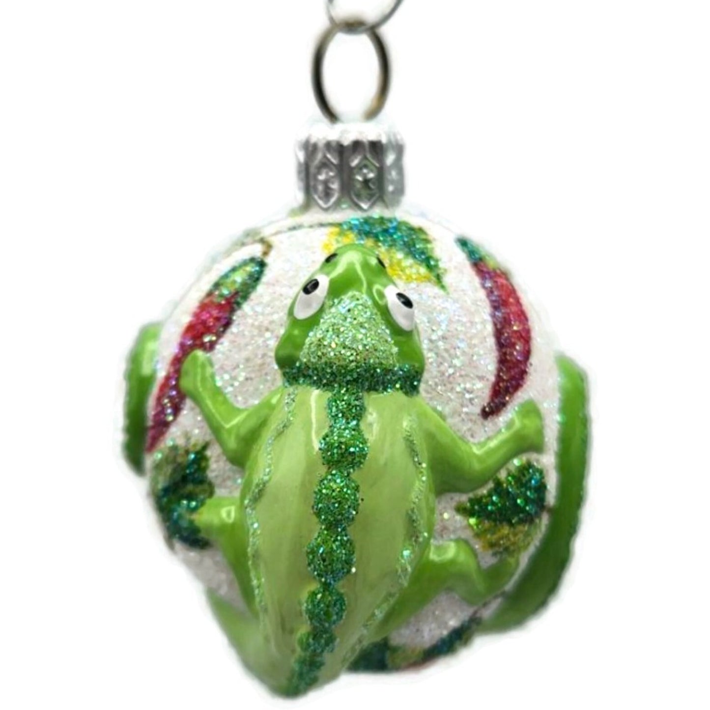 Patricia Breen For James Twice Chili Peppers Chameleon Green Christmas Ornament