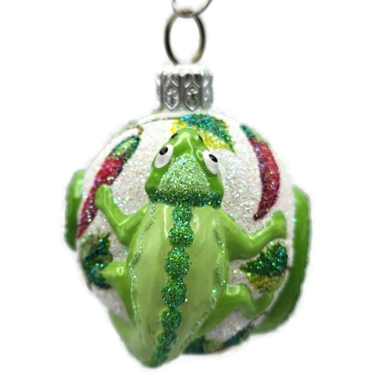 Patricia Breen For James Twice Chili Peppers Chameleon Christmas Ornament 2581