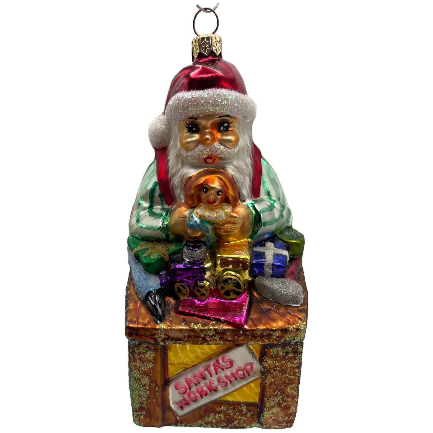 Christopher Radko Santa's Workshop Toys Glass Christmas Tree Ornament 97-231-0