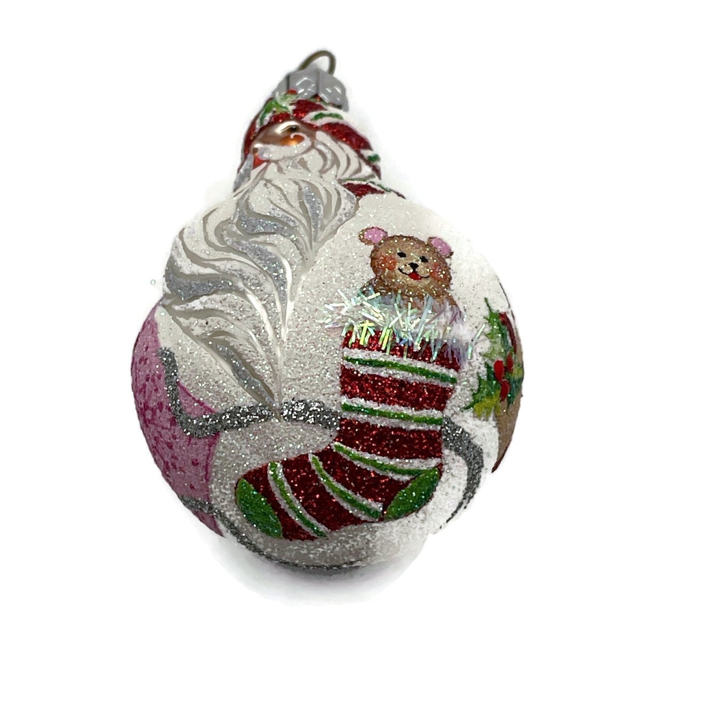 Patricia Breen Miniature Santa du Monde Presents Christmas Tree Ornament