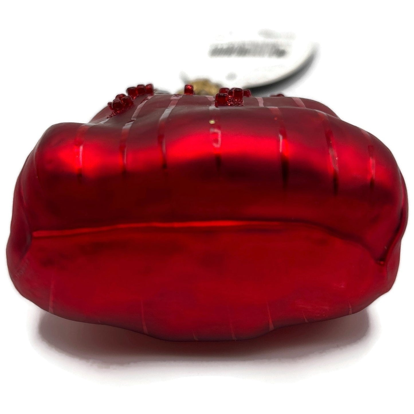 Christopher Radko Christmas Clutch Red European Glass Christmas Ornament 1013880