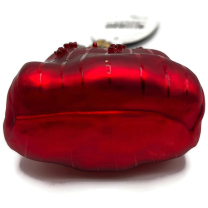 Christopher Radko Christmas Clutch Red European Glass Christmas Ornament 1013880