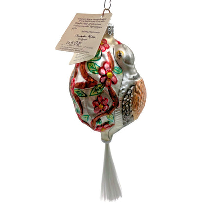 Christopher Radko Two Turtle Doves 12 Days Of Christmas Tree Ornament 5308