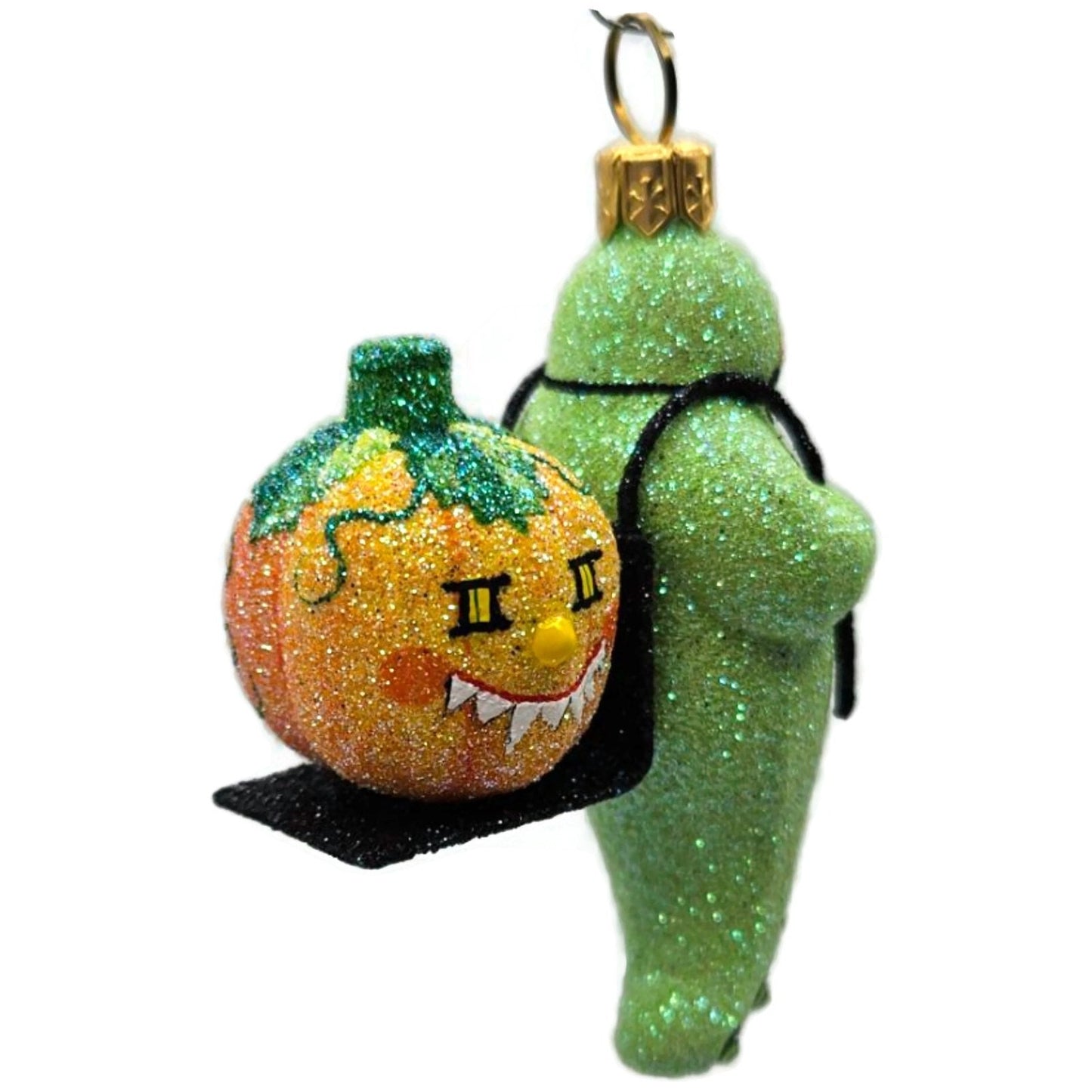 Patricia Breen Halloween Delivery Green Frankenstein Orange Christmas Ornament