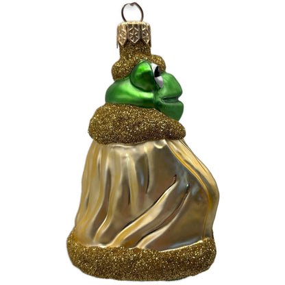 Patricia Breen Frog King Gold Glitter Green Animal Christmas Tree Ornament