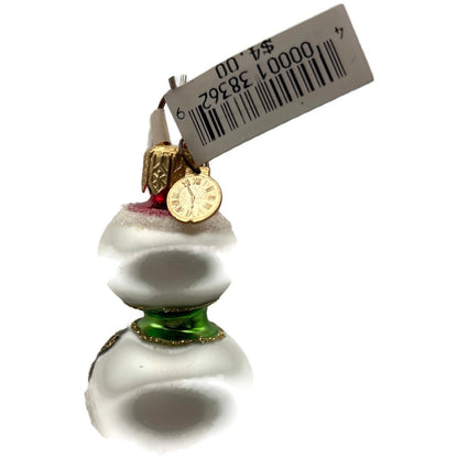 Department 56 Miniature Snowman White Poland Christmas Tree Ornament