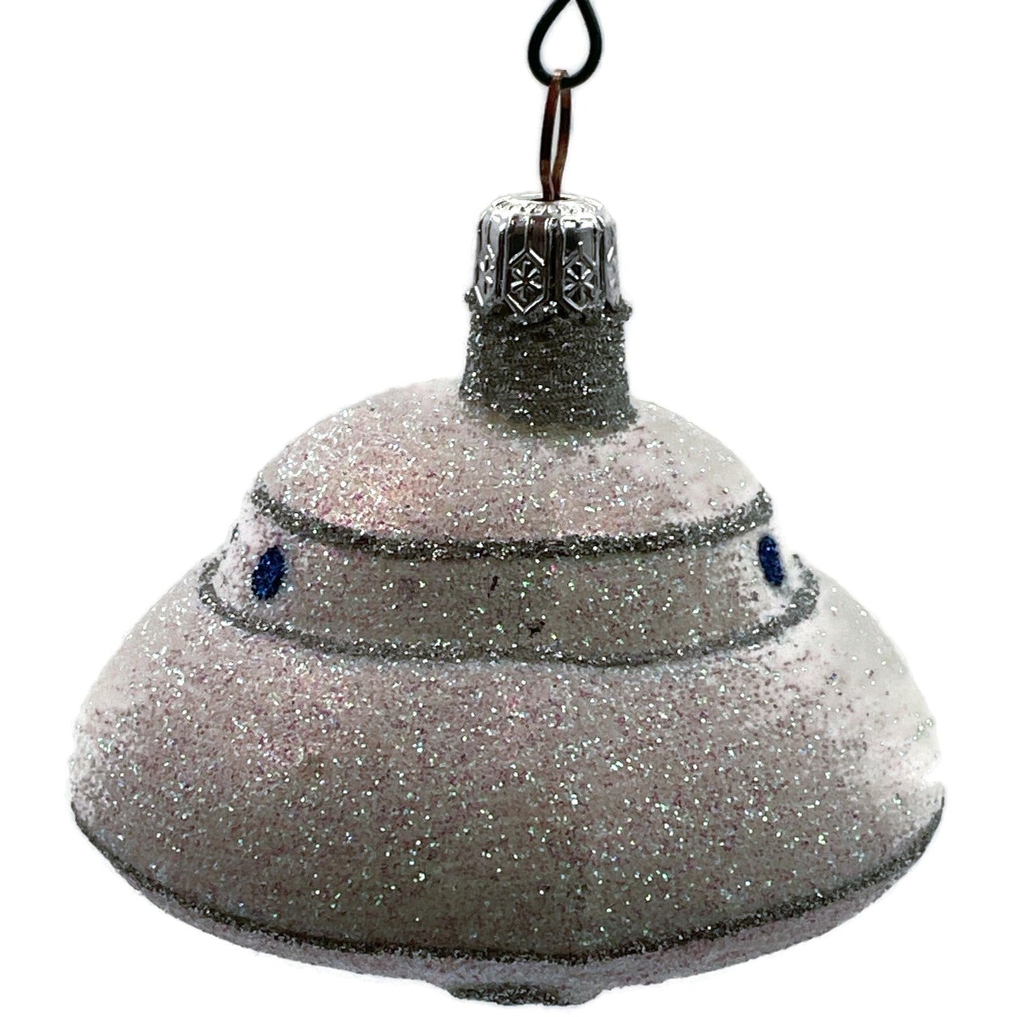 Patricia Breen A Walk on the Moon Space Ship Flying Saucer Christmas Ornament