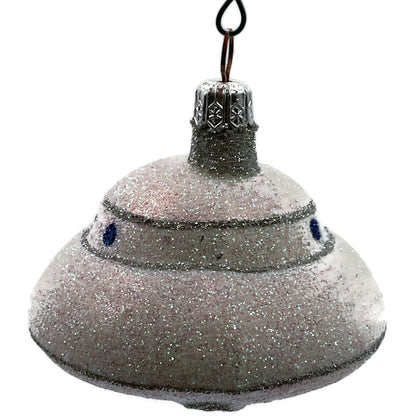 Patricia Breen A Walk on the Moon Space Ship Flying Saucer Christmas Ornament