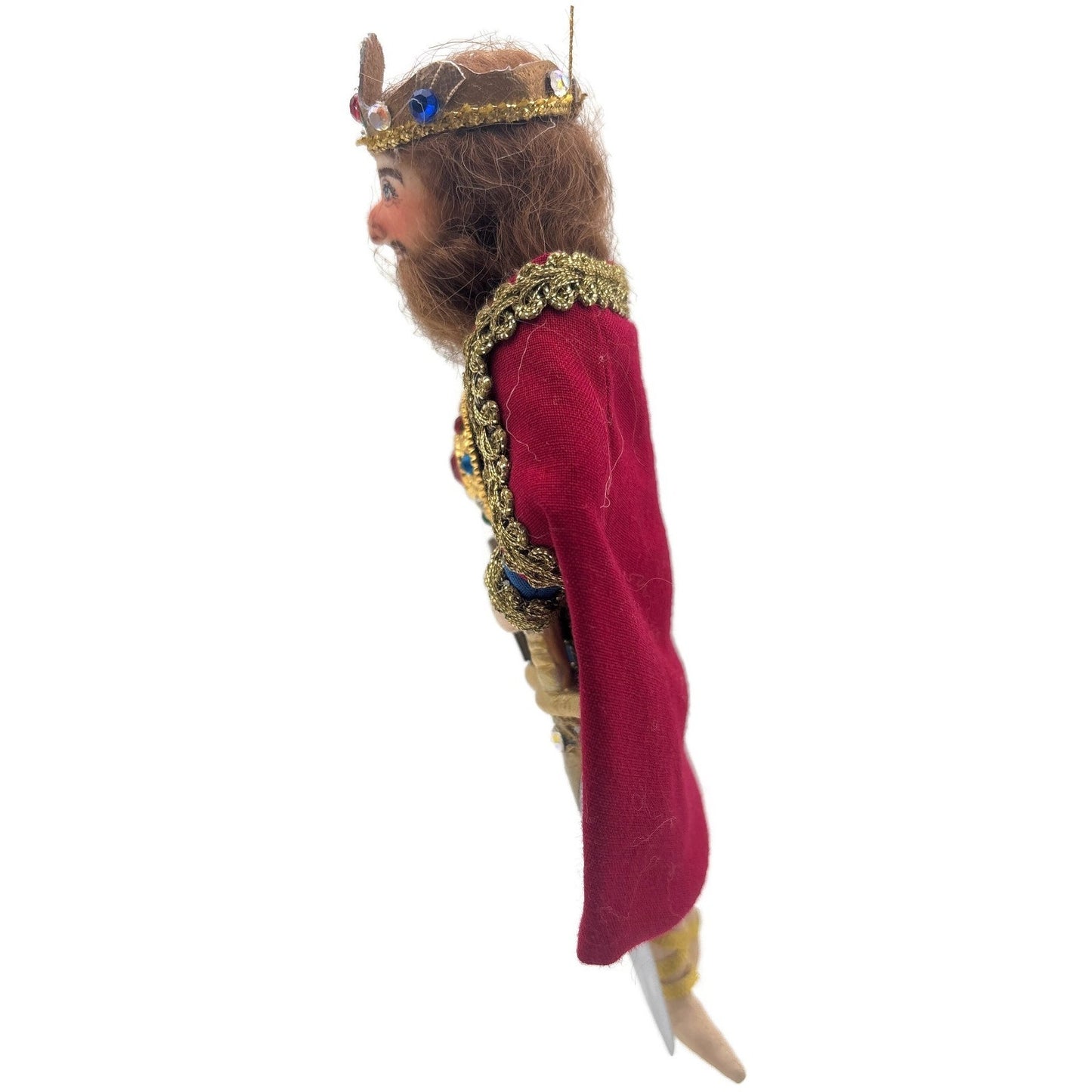 Gladys Boalt King Arthur Camelot Welsh Handmade Fabric Christmas Ornament