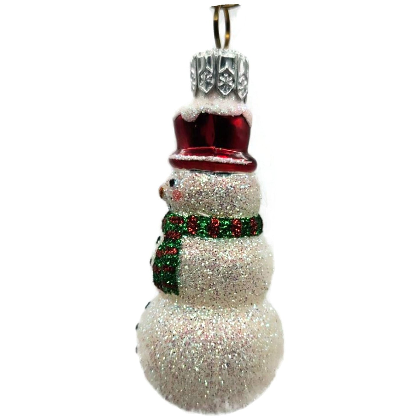 Patricia Breen The Littlest Snowman Stripe Scarf Red Hat Christmas Ornament 2327