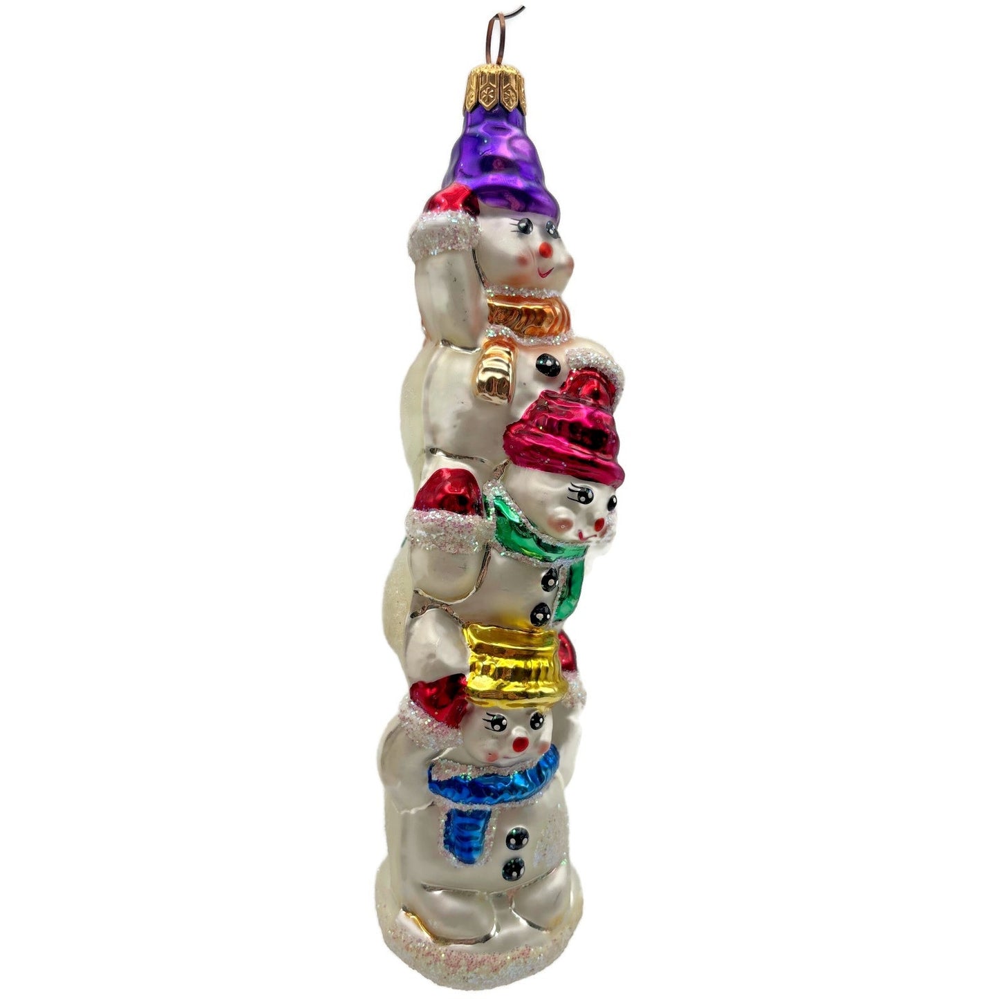 Christopher Radko Snowtem Pole Snowman Christmas Tree Ornament 96-155-0