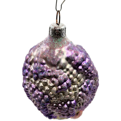 Patricia Breen Arcimbaldi Santa Purple White Flowers Spring Christmas Ornament