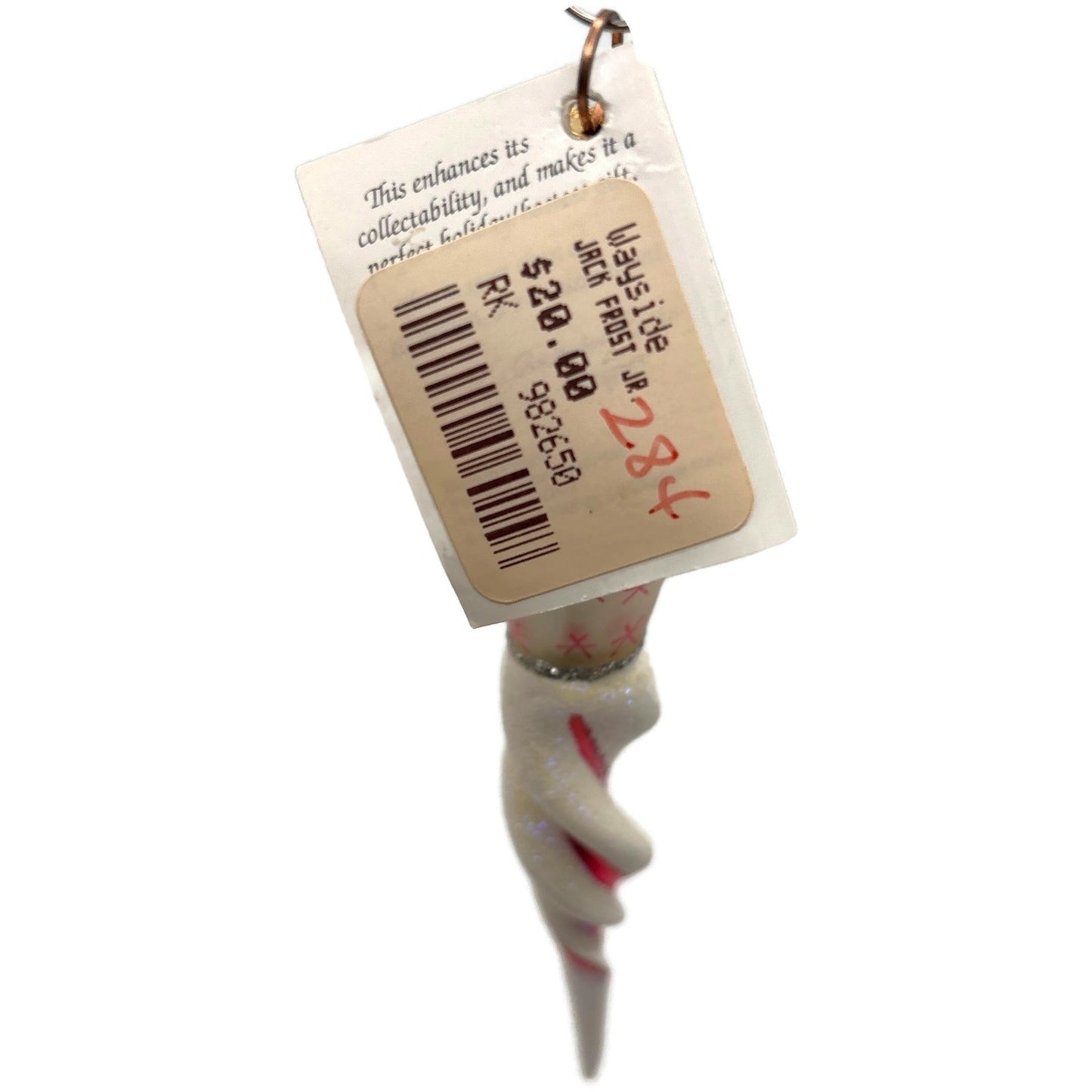 Christopher Radko Jack Frost Jr. Red Icicle Christmas Tree Ornament 98-265-0