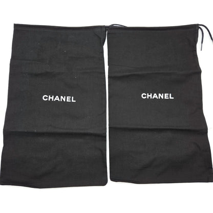 Chanel Black Patent Leather Moccasins Loafers Womens EU 40 / US 10B + Dust Bags