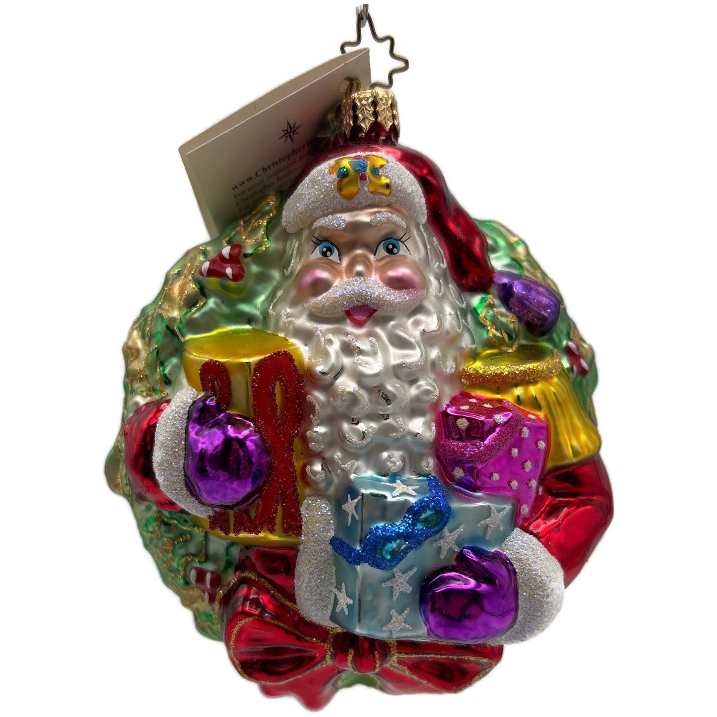 Christopher Radko A Gift For Giving Santa Christmas Tree Ornament 1010306