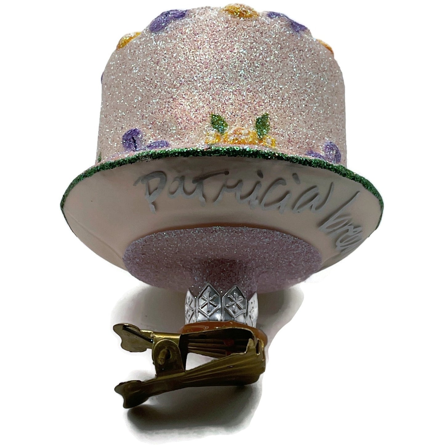 Patricia Breen Sweet Cake Pink Icing Clip On Christmas Holiday Tree Ornament