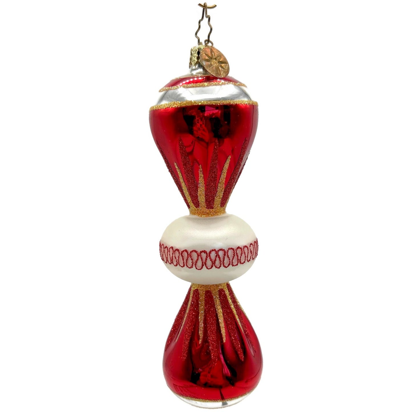 Christopher Radko Fantasia Party Pop Red Christmas Tree Ornament 1010454