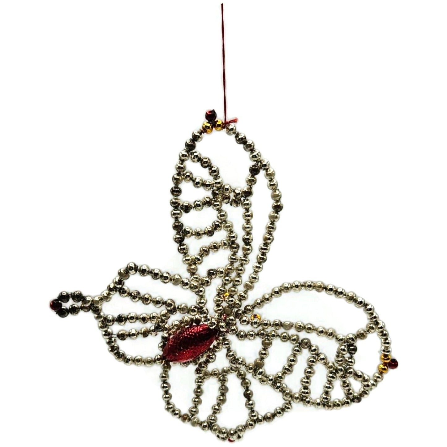 Christopher Radko Grand Monarch Beaded Butterfly Christmas Ornament 93-306-0