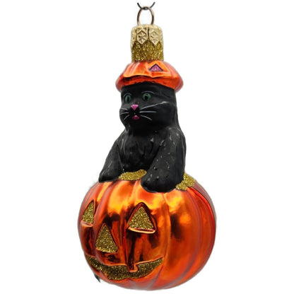 Patricia Breen Halloween Cat-O-Lantern Orange Pumpkin Gold Christmas Ornament