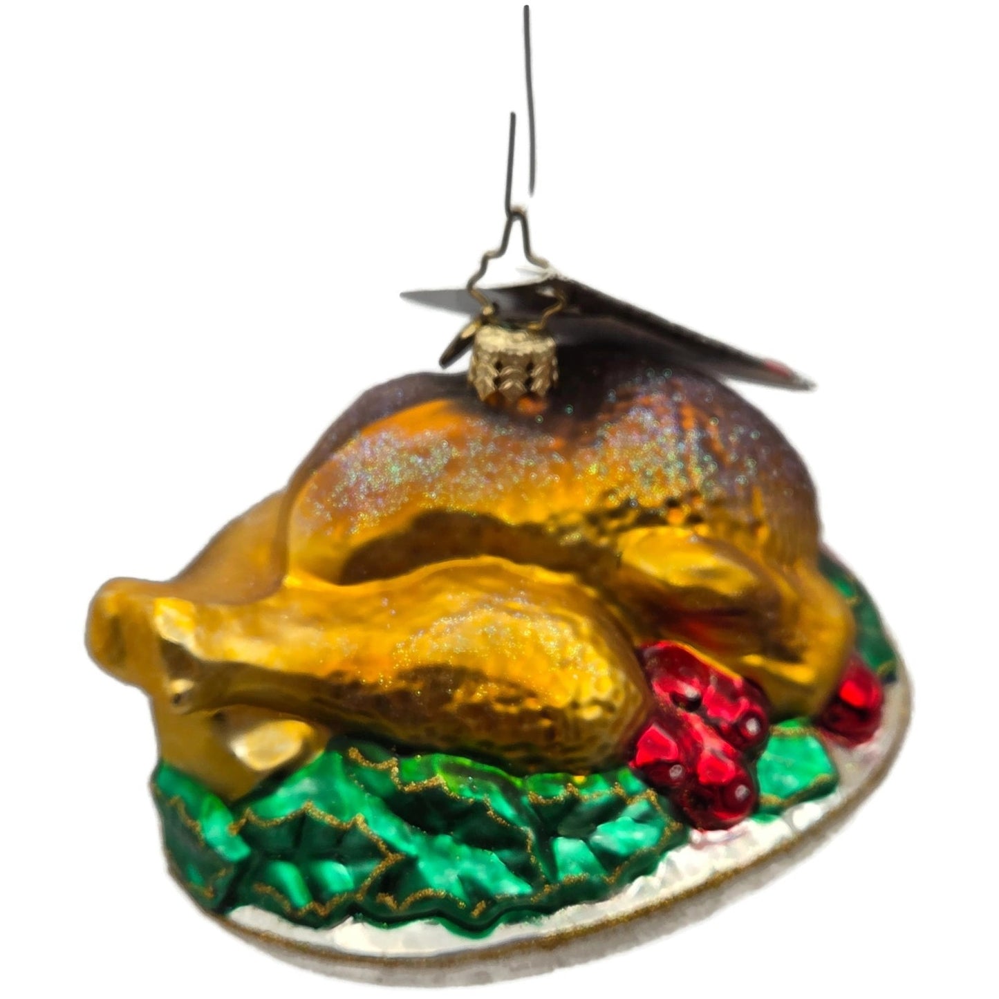 Christopher Radko Turley Time Platter Thanksgiving Dinner Christmas Ornament