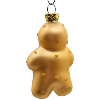 Gingerbread Man Holding Holly Wreath Old World Christmas Tree Ornament